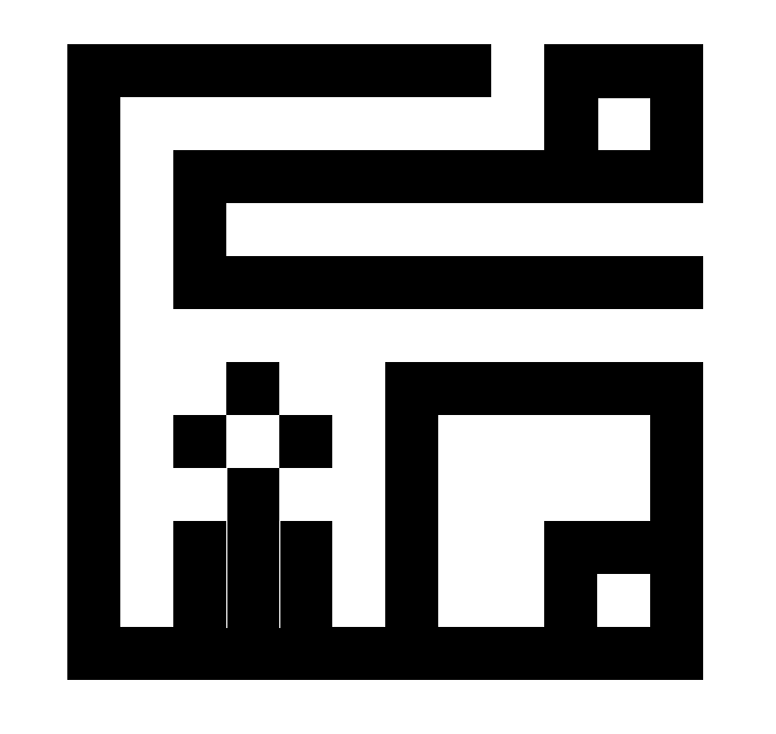 Logo with Arabic Calligraphy in Kufi Style