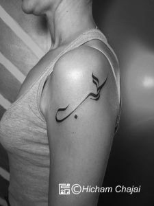 Arabian shoulder tattoo